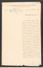 k.k. naturhistorisches Hofmuseum, Intendanzakten 1885-1896 (Hauer), Aktenzahl Z.29.d/1890, Seite 1